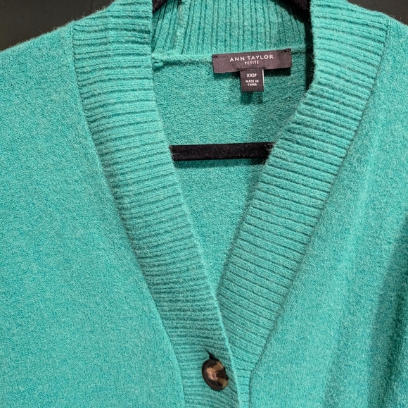 Green Knit Cardigan - Picture 2 of 2